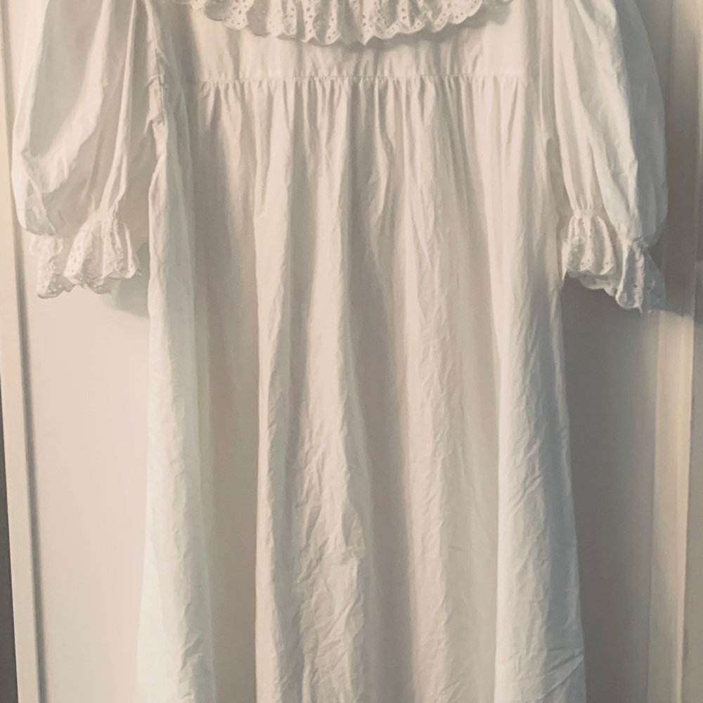 DOEN White Cotton Birdie Dress XL